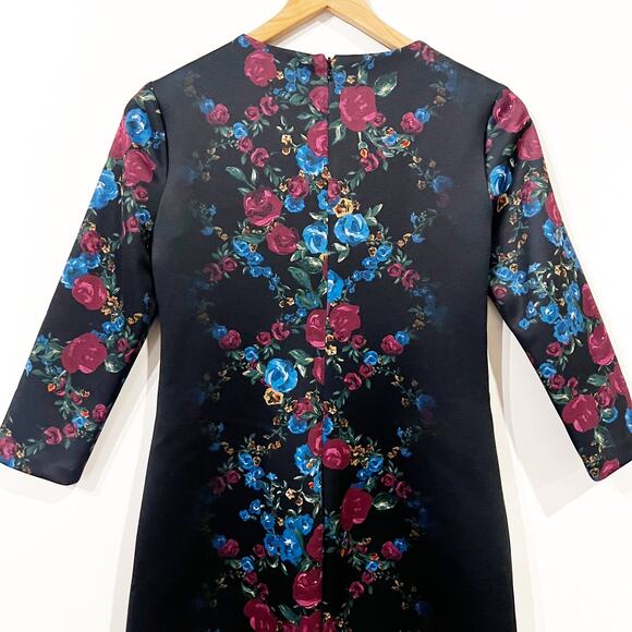 Cynthia Steffe Blythe Floral Lattice Print Scuba Dress - Picture 4 of 10